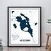 Lake Kissimmee Printable Map Lake Kissimmee Map Minimalist - Etsy