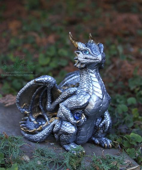 Youthful Silver Dragon by The-SixthLeafClover on DeviantArt