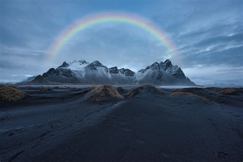 Rainbow Over Snow Covered Mountain 8k Wallpaper,HD Nature Wallpapers,4k ...