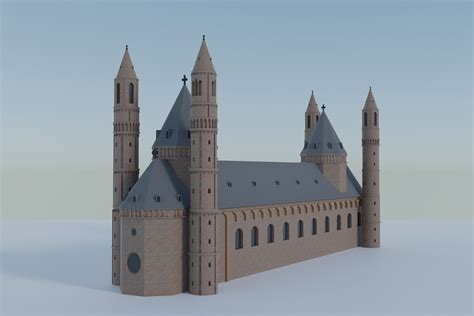 Worms cathedral 3D | CGTrader