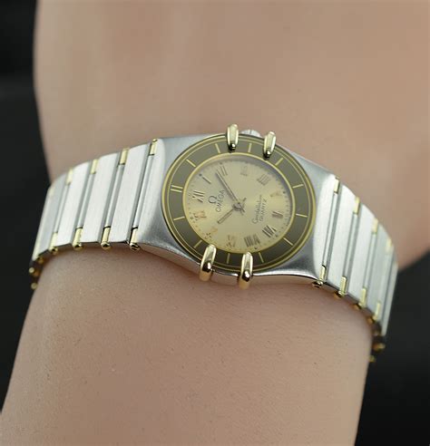 Omega Constellation 18K Gold/SS Watch 23MM Quartz Womens | Property Room