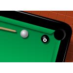 Illustration of black and red billiard balls | Free SVG