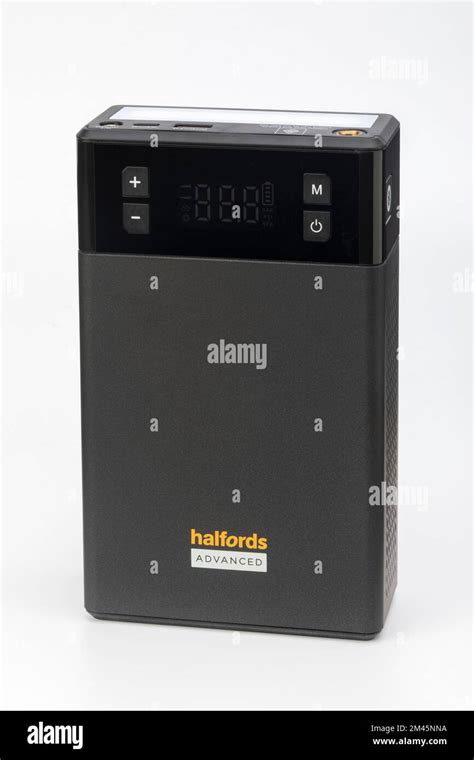 A Halfords 5 in 1 Jump Starter and Tyre Inflator Stock Photo - Alamy