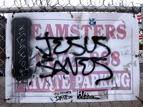 Jesus Saves Graffiti sign | Flickr - Photo Sharing!