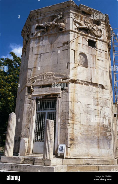 Tower of the Winds and Roman agora, Athens. Greece Stock Photo - Alamy