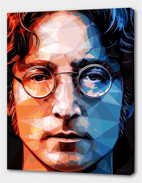 «john lennon portrait» Canvas Print by enrico varrasso | Curioos