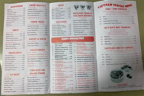 Menu at Mr. Cheng's Asian Bistro restaurant, Green, Massillon Rd