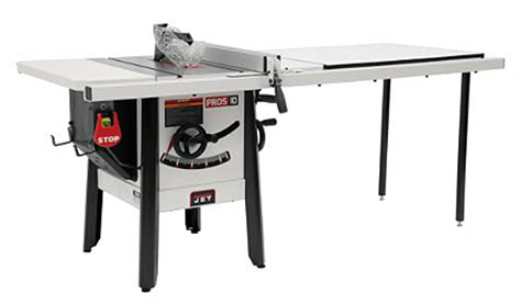 JET JPS-10, 10" ProShop II Tablesaw, 52" Fence with Steel Wings, 1.75 HP, 1PH 115V - 725005K ...