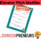 Business Elevator Pitch Mad Libs by Johnsonpreneurs | TPT