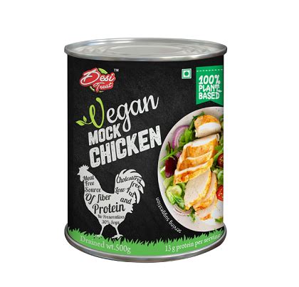 Desi Treat 100% Plant Based Vegan Mock Chicken - 800 g