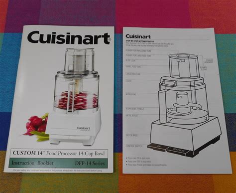 Cuisinart DFP-14 Series 14 Cup Food Processor Instruction Booklet Manu ...