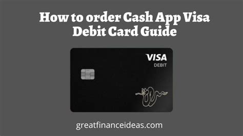 Guide on How to Order a Cash App Visa Debit Card - Finance ideas for ...