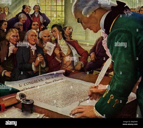 John Hancock Signing Stock Photo - Alamy