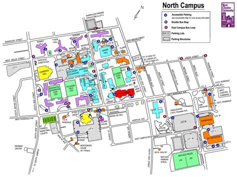 West Chester University South Campus Map - Goldia Gabriellia