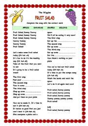 Wiggles Fruit Salad Song Lyrics