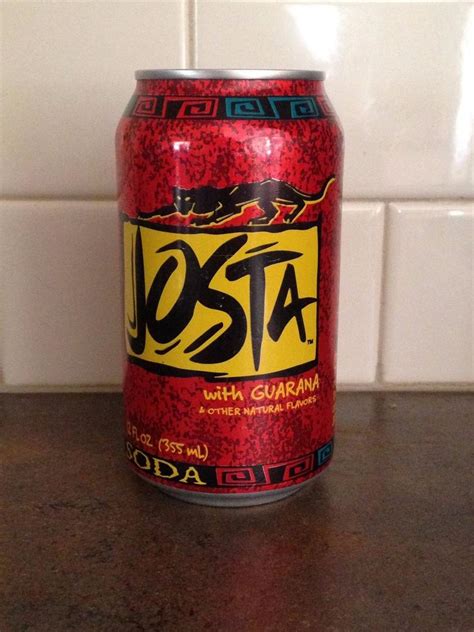 Josta Soda - Full Can - 1997 Pepsi product failed soda-energy drink ...