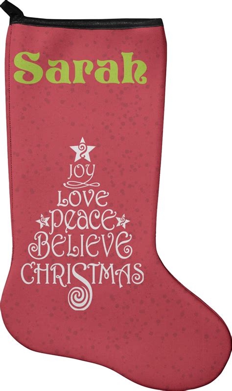 Custom Christmas Quotes and Sayings Holiday Stocking - Neoprene | YouCustomizeIt