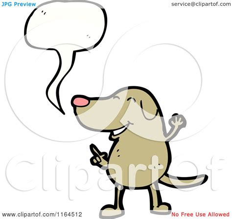 Cartoon of a Talking Dog - Royalty Free Vector Illustration by lineartestpilot #1164512