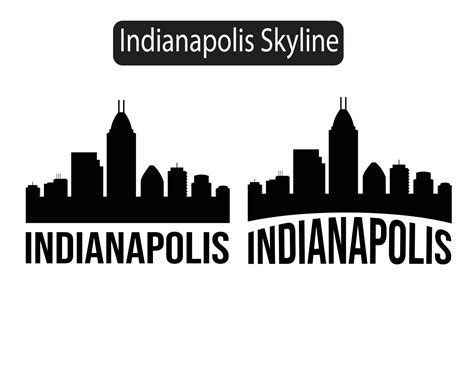 indianapolis, horizon, silhouette, vecteur, illustration 8630434 Art vectoriel chez Vecteezy