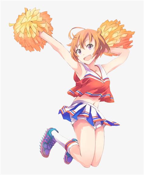 Anime Cheerleader Jumping - Anime Girl Cheerleader Png Transparent PNG ...