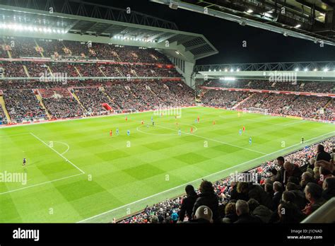 Liverpool,football,club,LFC,Anfield,New,Main Stand,Premier,League,night ...