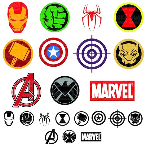 Avengers Superhero Symbol Clipart SVG/PNG/EPS Iron Man | Etsy ...