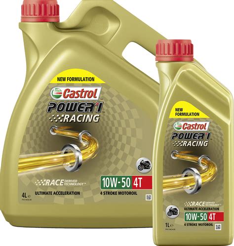 Acheter Castrol Power1 Racing 10W-50 entièrement synthétique, 4T huile moteu | Louis moto ...