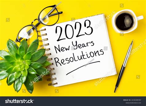 New Year Resolutions 2023 On Desk Stock Photo 2234349787 | Shutterstock