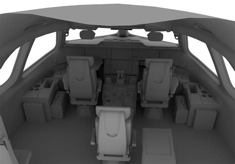 3D model Airbus A350-XWB Cockpit VR / AR / low-poly MAX OBJ 3DS FBX - CGTrader.com