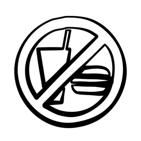 food or drinks allowed sign - Clip Art Library