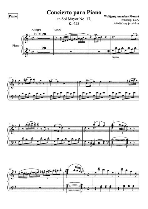 Piano Concerto No.17 in G major, K.453 (Mozart, Wolfgang Amadeus) - IMSLP: Free Sheet Music PDF ...