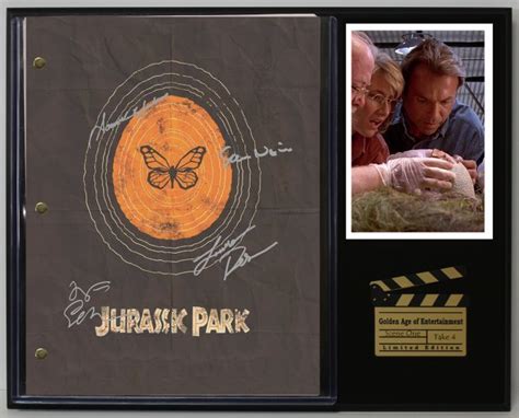 Jurassic Park Ltd Edition Reproduction Movie Script Cinema Display C3 ...