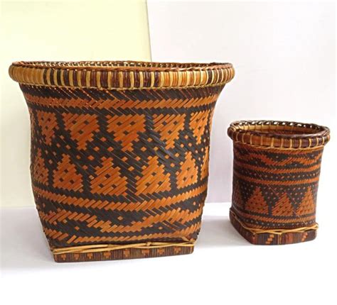 2 AMERINDIAN Baskets,handmade,hand Woven,ye'kuana Indigenous People ...