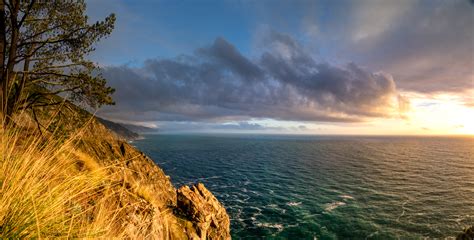 Sunset on the Big Sur Coast, California [OC] [3300 × 1672] : r/EarthPorn