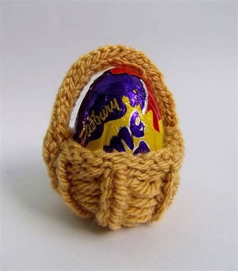 KNITTING PATTERN Easter Basket Creme Egg Cover Chick & Bunny - Etsy