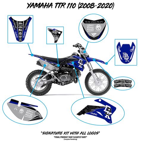 Yamaha TTR110 - DBK Twitch Signature Graphics Kit – Dirt Bike Kidz