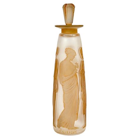 1925 Rene Lalique La Belle Saison Houbigant Perfume Bottle Sepia ...