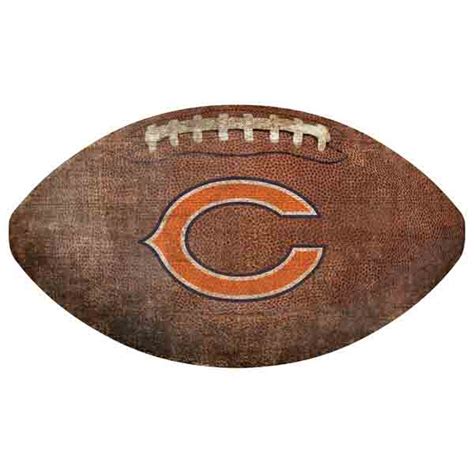 12” Chicago Bears Football Sign, Chicago Bears Sign