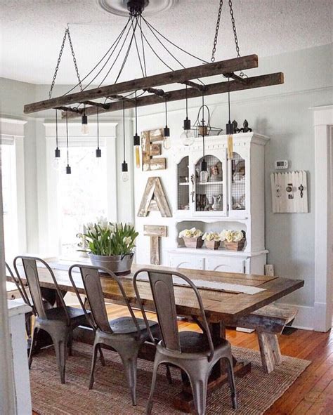 Rustic Dining Room Lighting Ideas