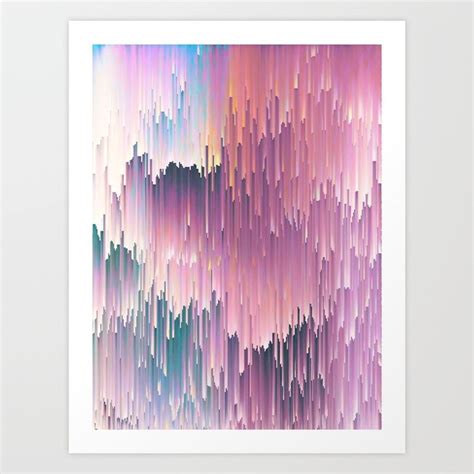 Buy Rainbow Glitches Art Print by cafelab. Worldwide shipping available at Society6.com. Just ...