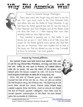 1304-13 Turning Points of the American Revolution (Grades 3-5) | TpT