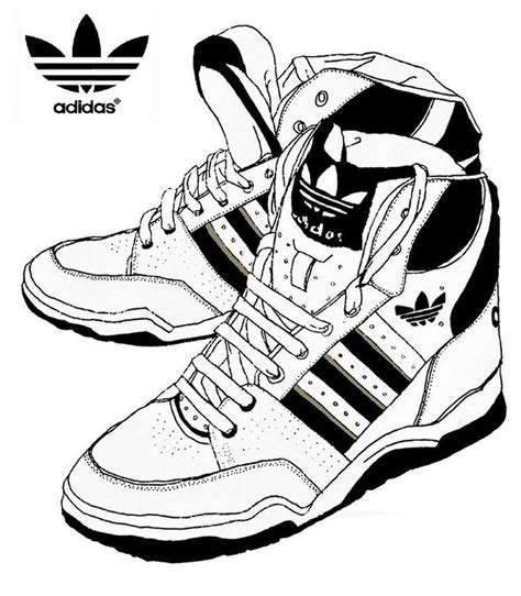 Adidas Coloring Page Shoes - Coloring Home