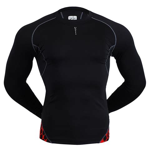 Mens Womens Running Sports compression garments shirt long sleeve S~2XL - C411HTNRQW3 ...