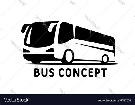 Jet bus logo designs transport passenger travel Vector Image