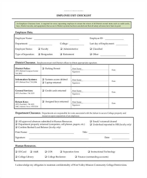 FREE 17+ Employee Clearance Forms in PDF | MS Word | Excel