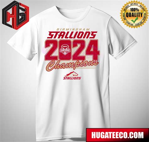 Birmingham Stallions 2024 UFL Champions Unisex T-Shirt - Hugateeco