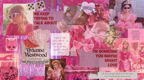 pink/lovecore/ taylor swift/ lover aesthetic desktop wallpaper | Spring wallpaper, Pink ...