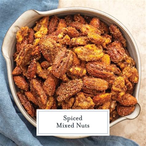 Homemade Spiced Nuts - Sweet and Spicy Party Appetizer Recipe