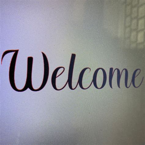 CURSIVE WELCOME STENCIL FOR 17” rounds – Stencil It Up