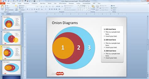Free Onion Diagram PowerPoint Template